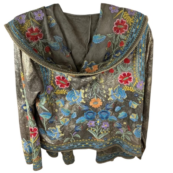 Johnny Was Biya Zaza Metallic Hoodie/Jacket NWT extremely rare - Picture 9 of 16